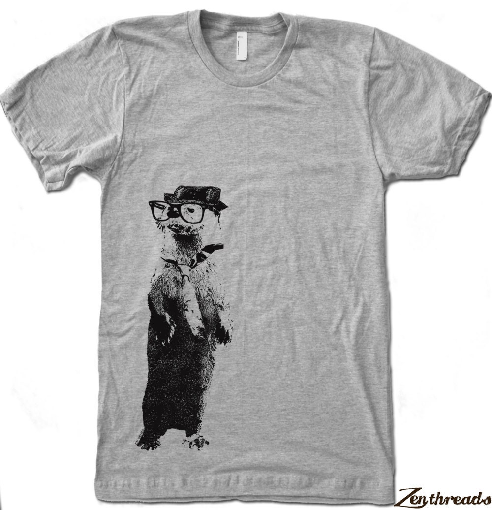 Men's River OTTER t shirt american apparel S M L XL (17 Color Options)