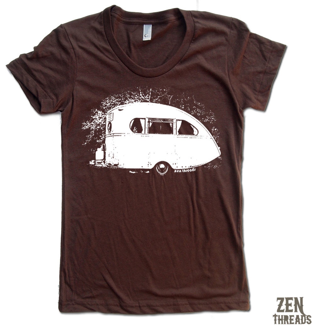 Women's VINTAGE CAMPER t shirt american apparelS M L XL (16 Colors Available)