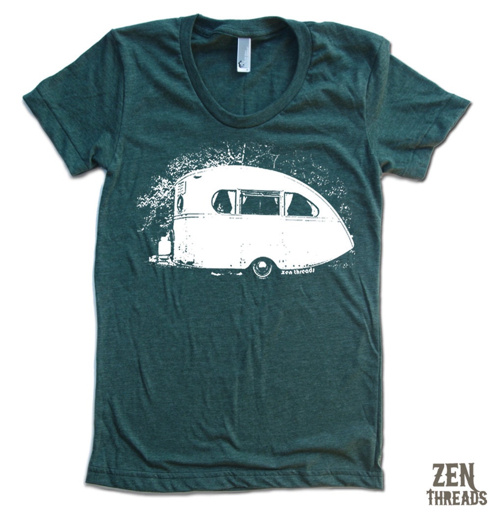 Women's VINTAGE CAMPER t shirt american apparelS M L XL (16 Colors Available)