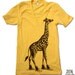 Unisex GIRAFFE (in High Tops) Deep V-Neck american apparel  XS S M L (10 Color Options)