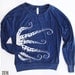 Womens OCTOPUS Tri-Blend Pullover - american apparel S M L (6 Color Options)