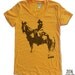 Womens COWBOY and HORSE T Shirt american apparel S M L XL (16 Colors Available)