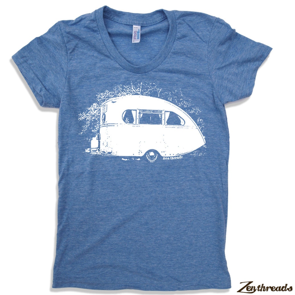 Women's VINTAGE CAMPER t shirt american apparelS M L XL (16 Colors Available)