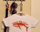 Save The Vinyl, Vinyl Preservation, Orange Whale, Record Toddler T-Shirt From TrulySanctuary, Graphic Tee, Birthday Gift Or Party Favor