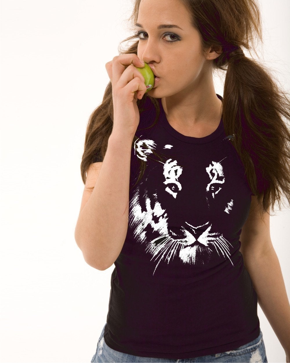 Tiger tshirt on Womens Alternative Apparel tee