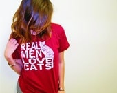 Real Men Love Cats Trending Mens American Apparel t shirt