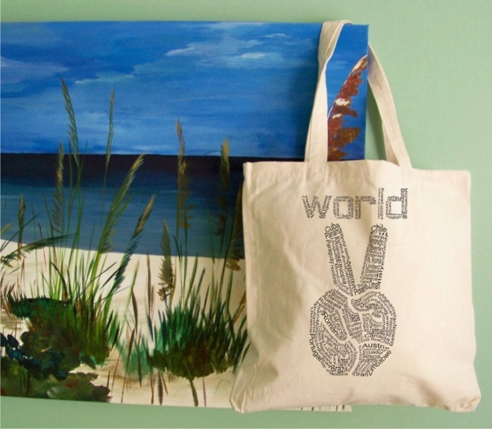 Tote - World Peace canvas tote