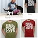 Cat Tshirt Real Men Love Cats tshirt - Mens American Apparel tee - crazy cat dude - gifts for him - summer fashion