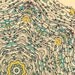 Central Park, December 2 - art print colorful abstract print mandala art giclee print vintage color art