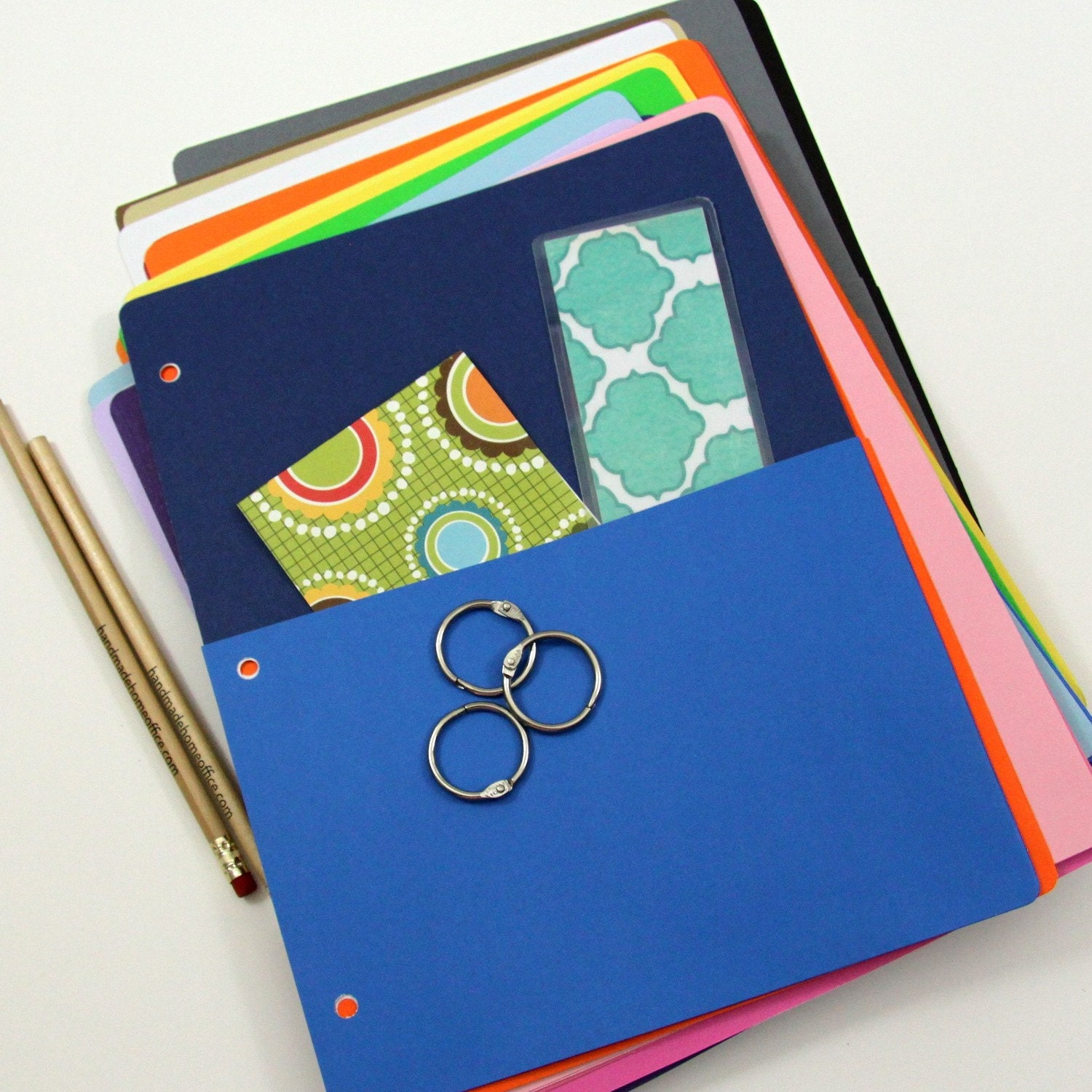 Cardstock Pocket for Notebook Binders and Journals