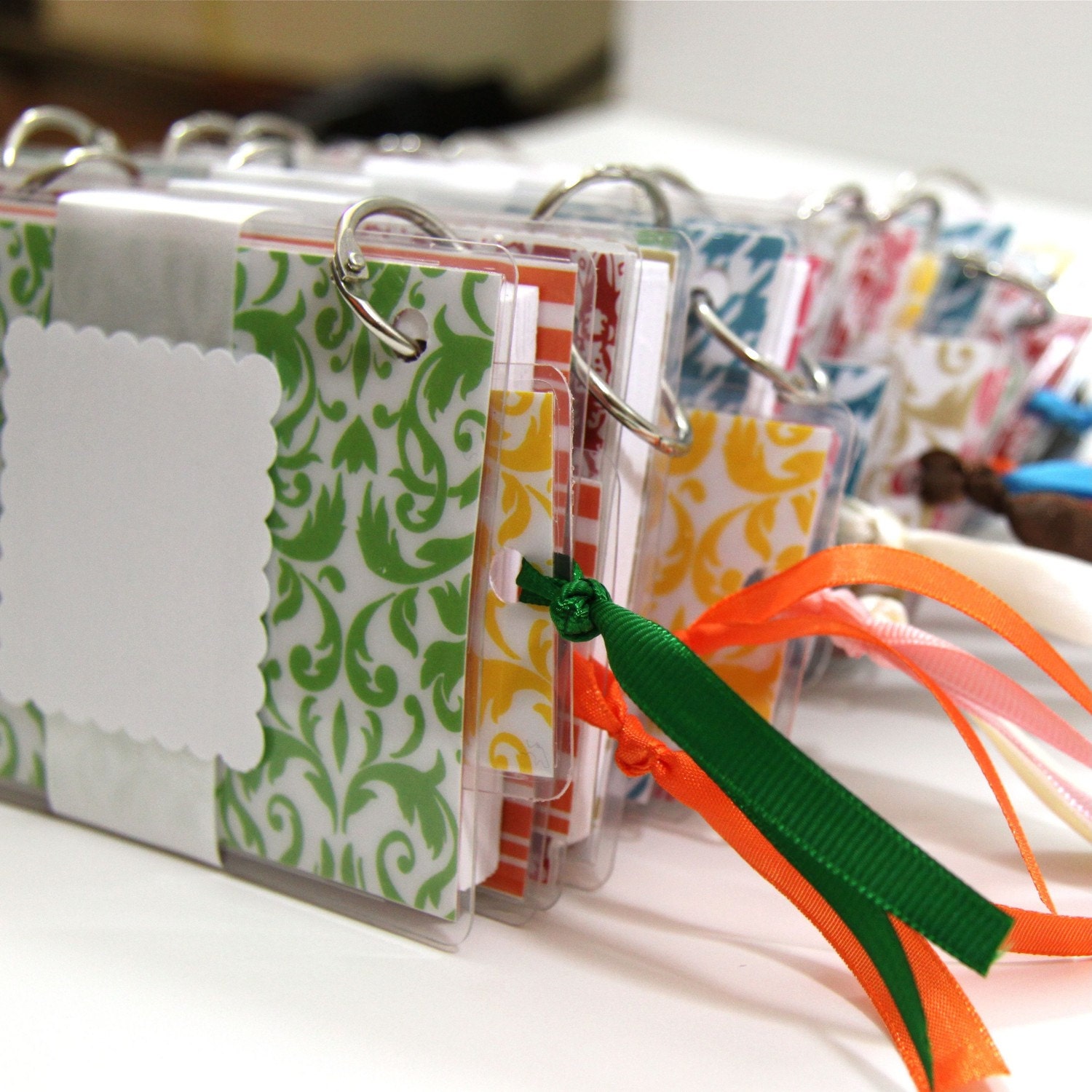 3 x 5 Index Card and Note Card Binder and Small Bookmark, 10 Party Favor Sets