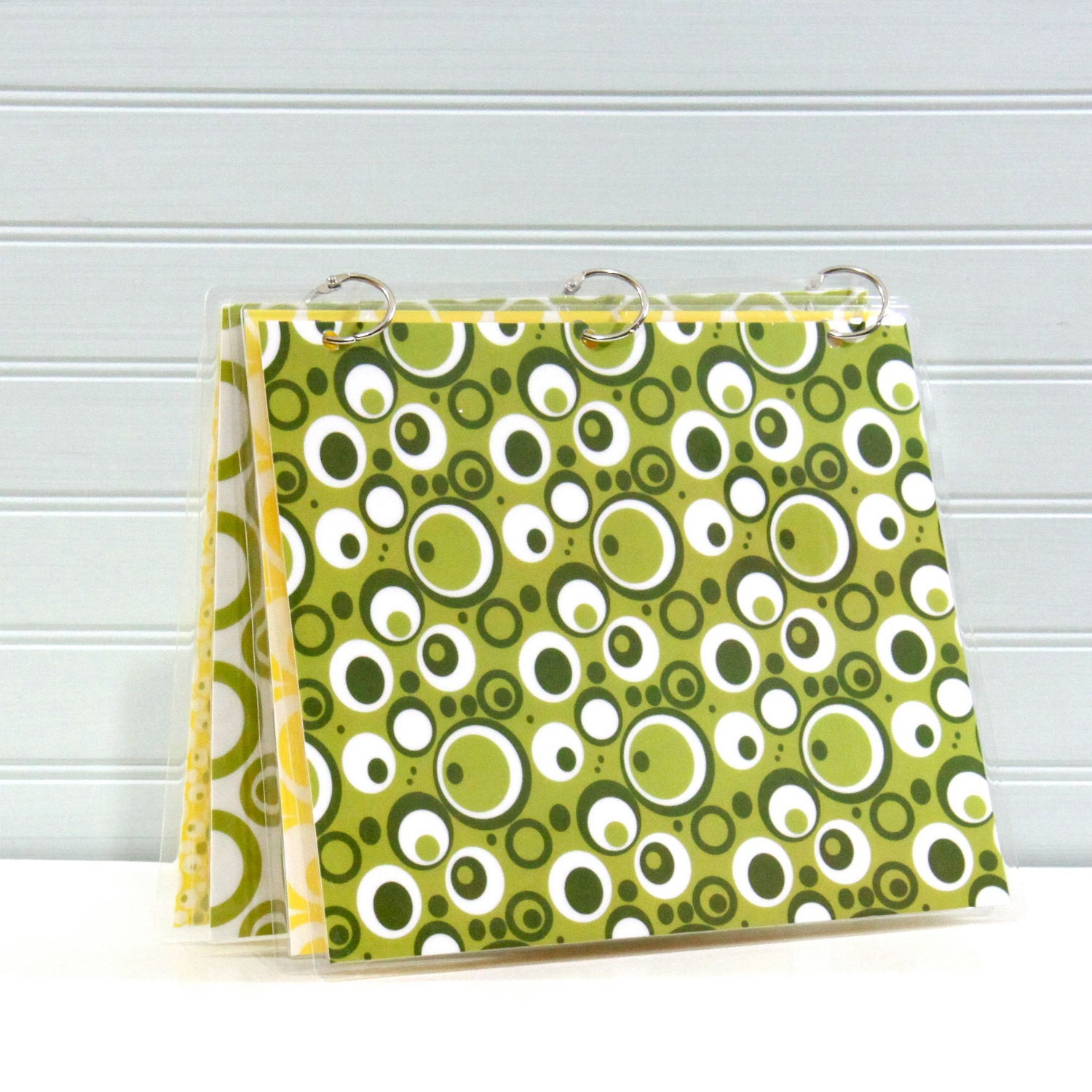 Three Ring Planner Cover, 9 x 11, Loopy Greens