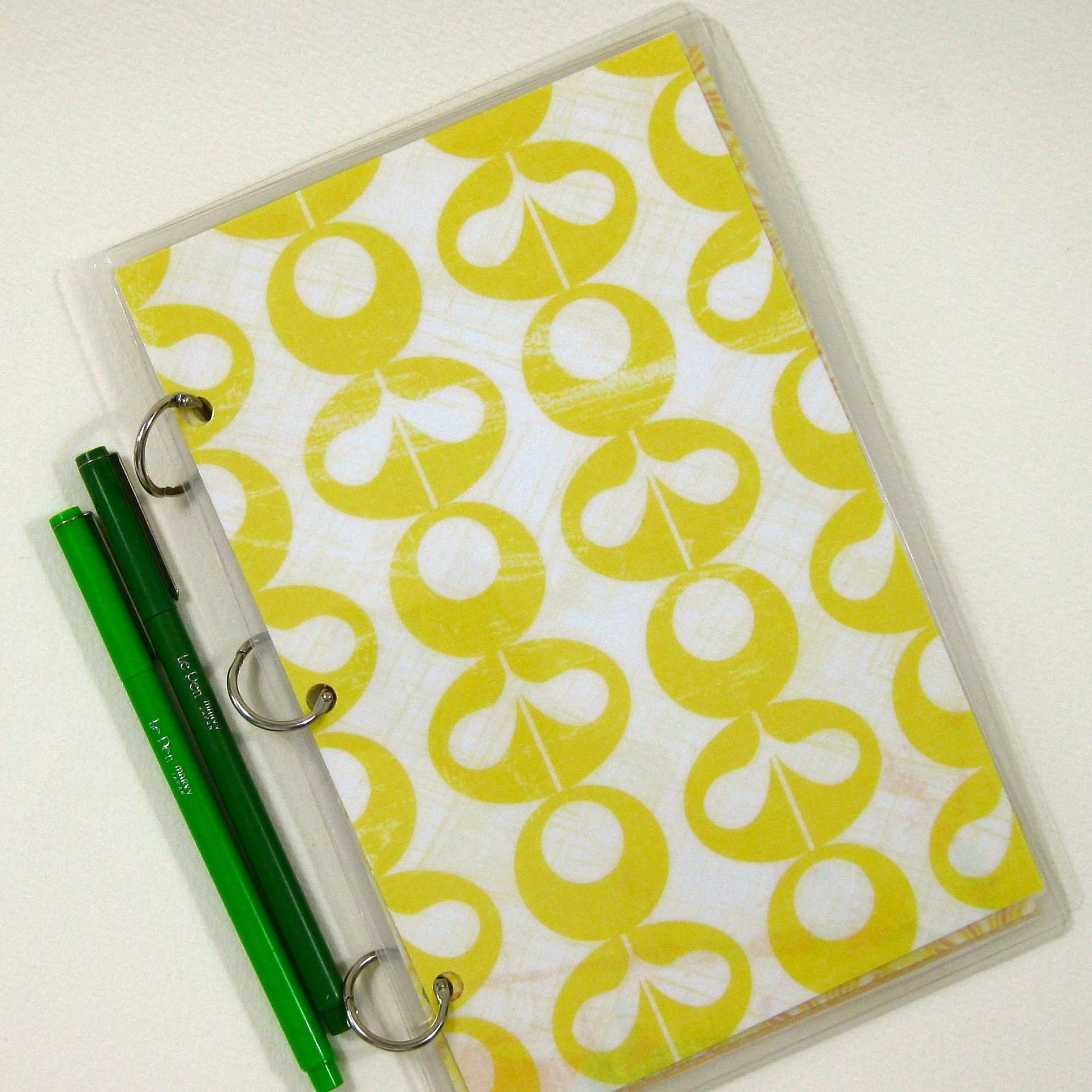 Three Ring 6 x 9 Journal Binder, Mod Yellow