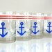 Set of Four Vintage Anchor Glasses