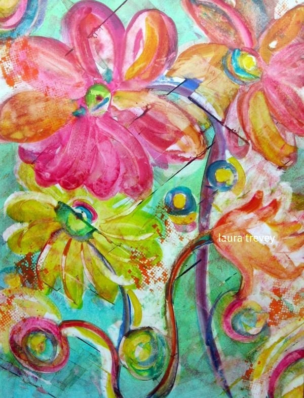 Abstract Giclee on Gallery wrapped Canvas
