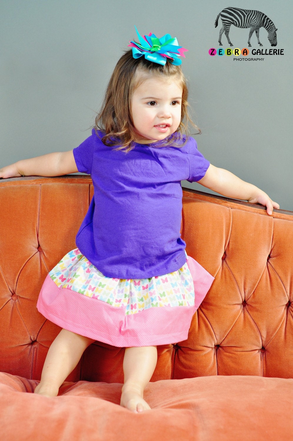 Buy 2 skirts get 1 FREE......Butterflies A Flutter Twirl Skirt...baby...toddler...girls... eco-friendly design....sustainable fashion...handmade childrens clothing by laken and lila
