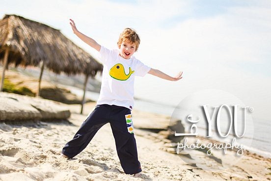 Boys Whale of A Tale Outfit.. Yellow...Green and Navy Pants....baby...toddler...boys.... eco-friendly... sustainable fashion...handmade childrens clothing by laken and lila