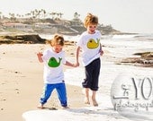 Boys Whale of A Tale Outfit.. Green and Orange whale applique and Marine Blue Pants....baby...toddler...boys.... eco-friendly... sustainable fashion...handmade childrens clothng by laken and lila