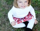 Buy 2 skirts get 1 FREE.... Red Damask Twirl Skirt...... handmade childrens clothing by laken and lila