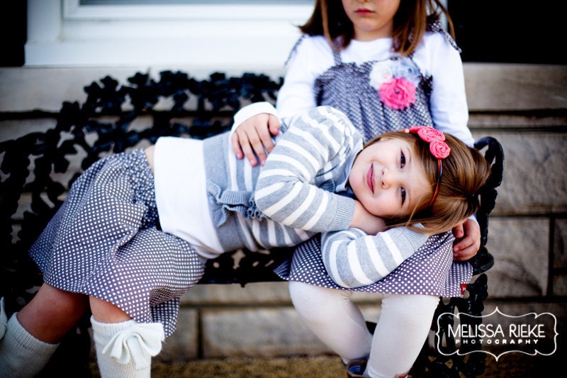Childrens Clothing...2 piece package....skirt and dress...Coordinating Sibling Outfits.... perfect for photo shoots...