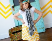 Childrens Clothing.... MRP clothing line.... Chervron and White Knit Pesant Dress with Tuxedo ruffle....baby...toddler...birls...clothing.