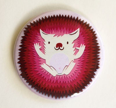 Happy Hedgehog Pocket Mirror