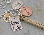 KARMA...... Hand Stamped Necklace - Personalized Jewelry - Handstamped Jewelry