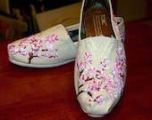 Custom TOMS - Cherry Blossoms for Spring, price includes shoes in your size and color