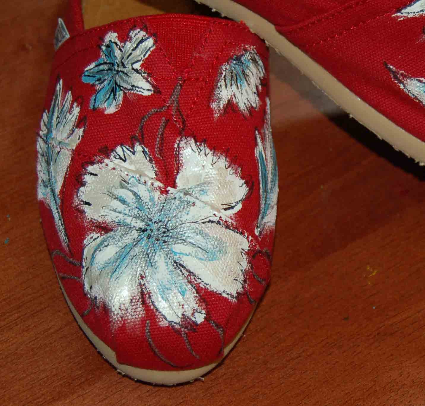 Hawaiian-themed TOMS - custom shoes, your design, your colors, your size