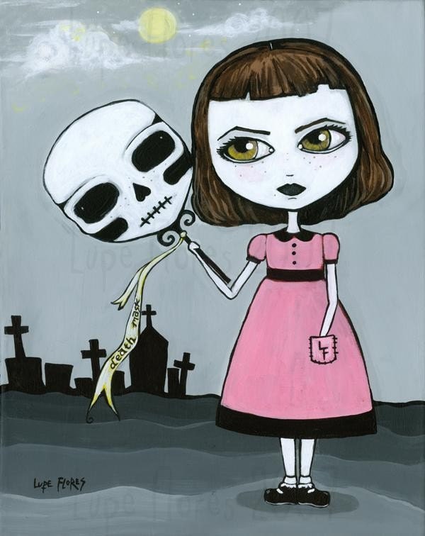 Lil Girl in cemetery 8x10 art print