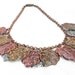 Art Deco Leaf Necklace Signed Czechoslovakia Filigree Metal Brass Copper Rhodium 1920s 1930s