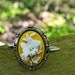Butterfly Bracelet - Yellow - Antique Silver