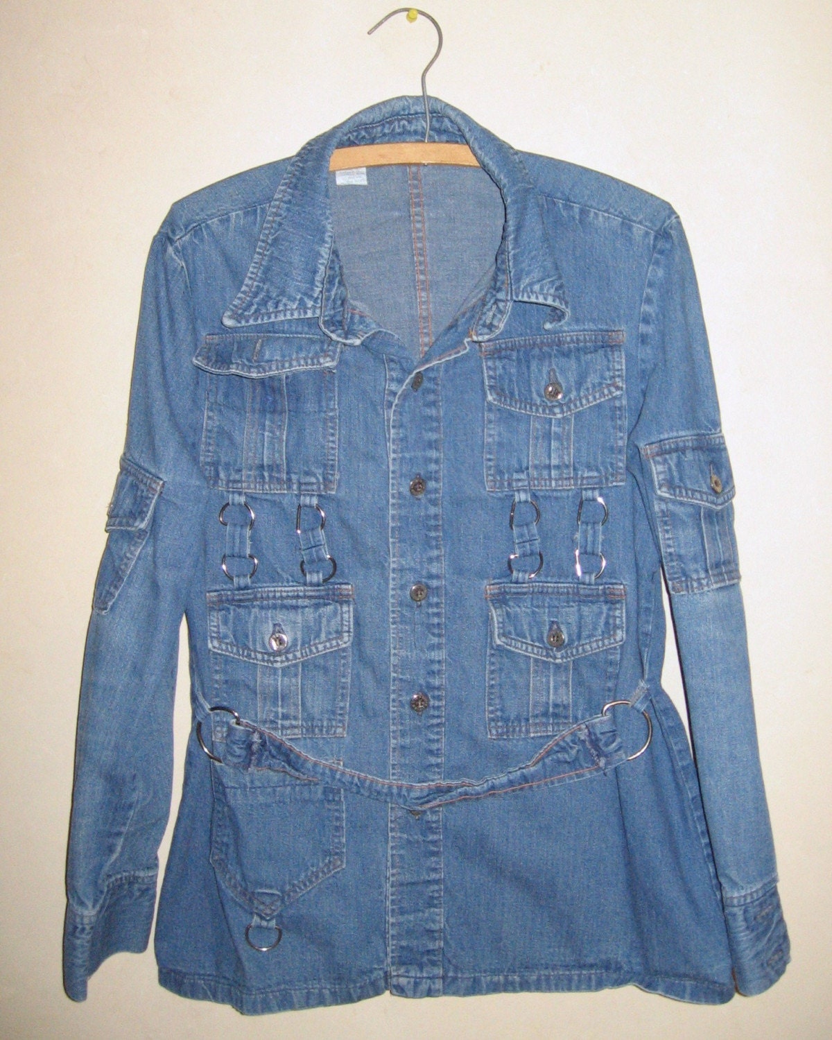 Vintage 1960s tricked out jean shirt