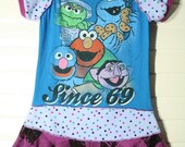 ON THE STREET....super cool funky recycled upcycled repurposed pieced  dress or tunic size 10