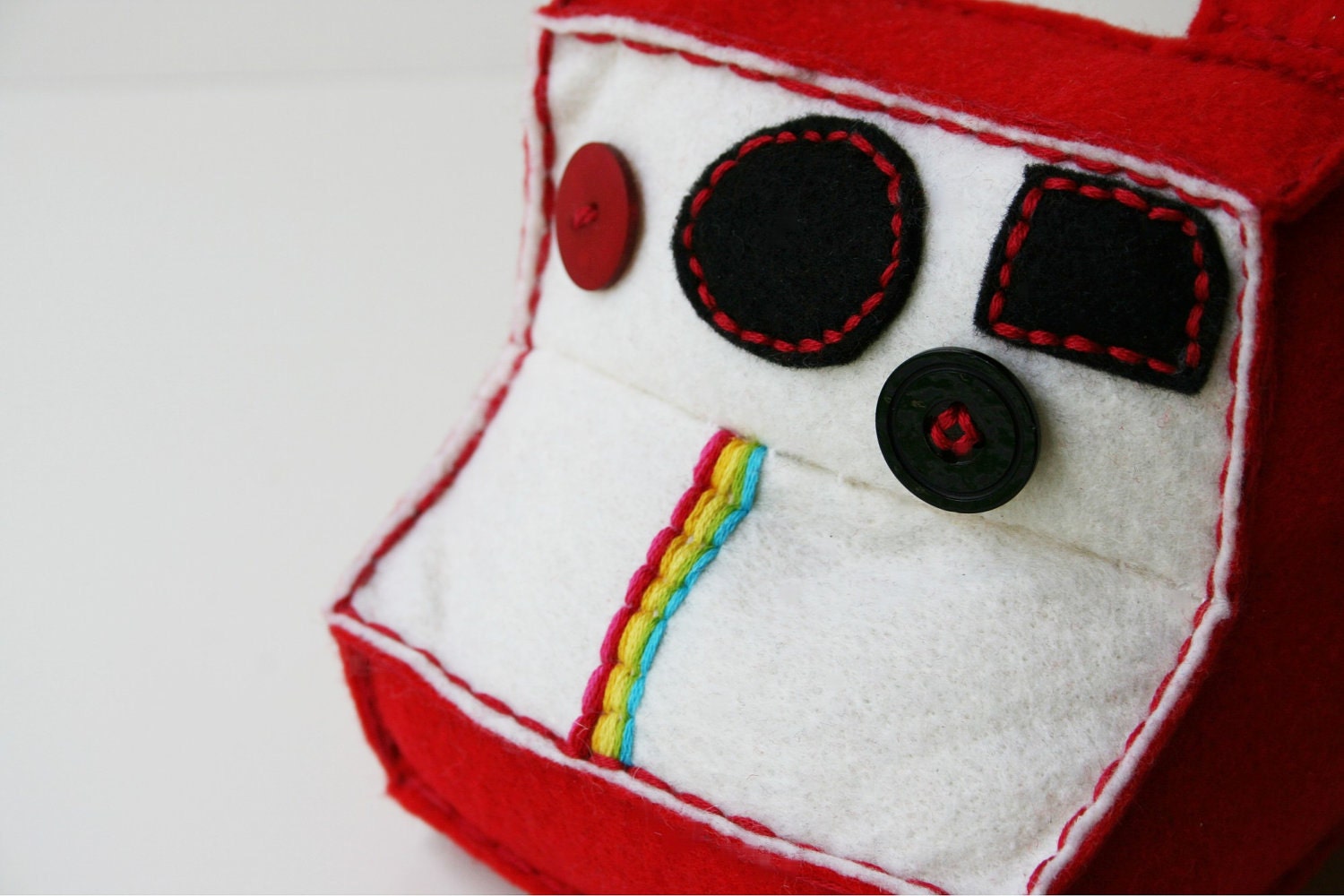 Red Polaroid Plush Camera