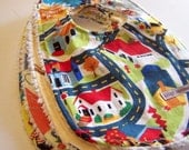 Lot of 5 Baby BOY Bibs in Great Designer Fabrics