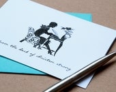 SUMMER CLEARANCE SALE - personalized stationery cards set of 10 from the desk of coworker boss gift under 25 letterhappy etsy stationery set