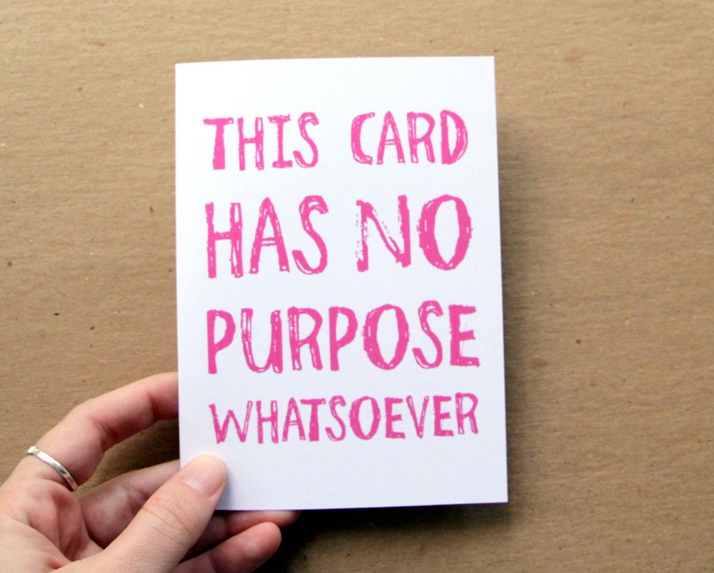 anti valentine card funny no purpose card for all occasions choose your color greeting card letterhappy etsy valentine card