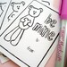 printable valentine cards . be mine teddy bear