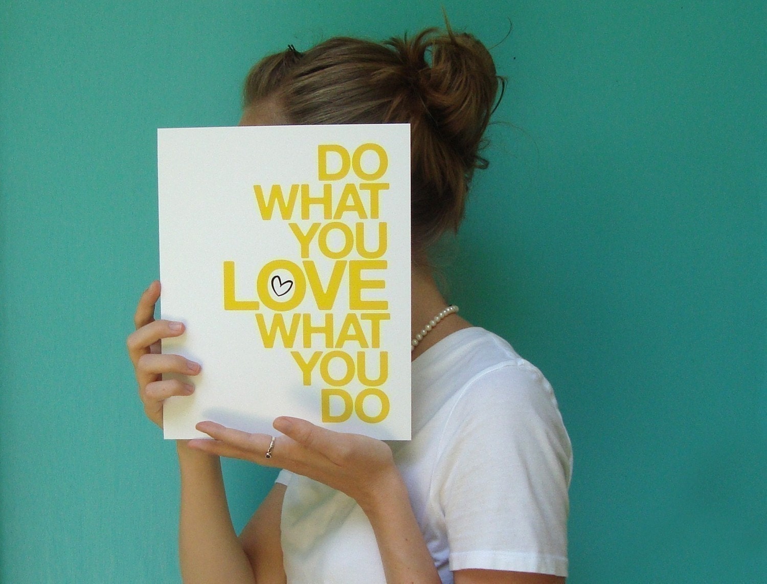 inspirational art print do what you love modern yellow typography quote home office studio decor 8x10 letterhappy etsy lemon zest