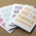 funny no purpose card set of 4 assorted cards letterhappy etsy card best friend stationery set handmade greeting cards