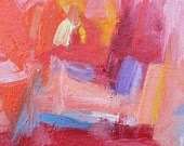 Night and Day GICLEE ART PRINT 8 x 11 pink red pink white abstract colorful