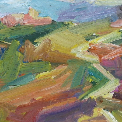 White Road GICLEE Art PRINT 8 x 11 Italy pink lavender road rural landscape