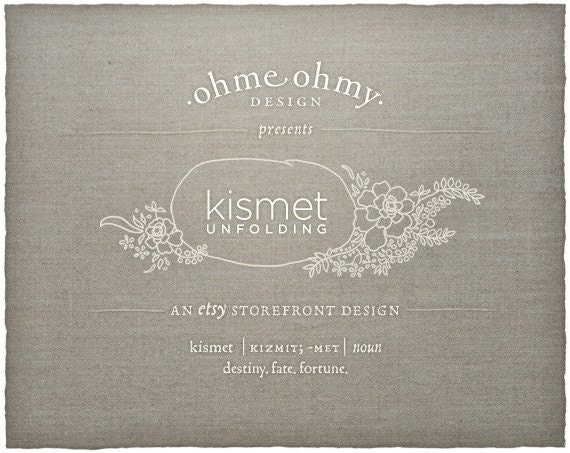 Etsy Shop Banner & Storefront Graphics Set: Kismet Unfolding