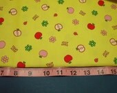 SALE - Juicy Apples on Yellow - Fat Quarter