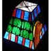 Stained Glass Dog Table Lamp