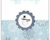 Happy Holidays Snowman Notes - Set of TEN