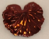Unique VINTAGE Copper Metallics - large 3cm Round Leaf Sequins (30)