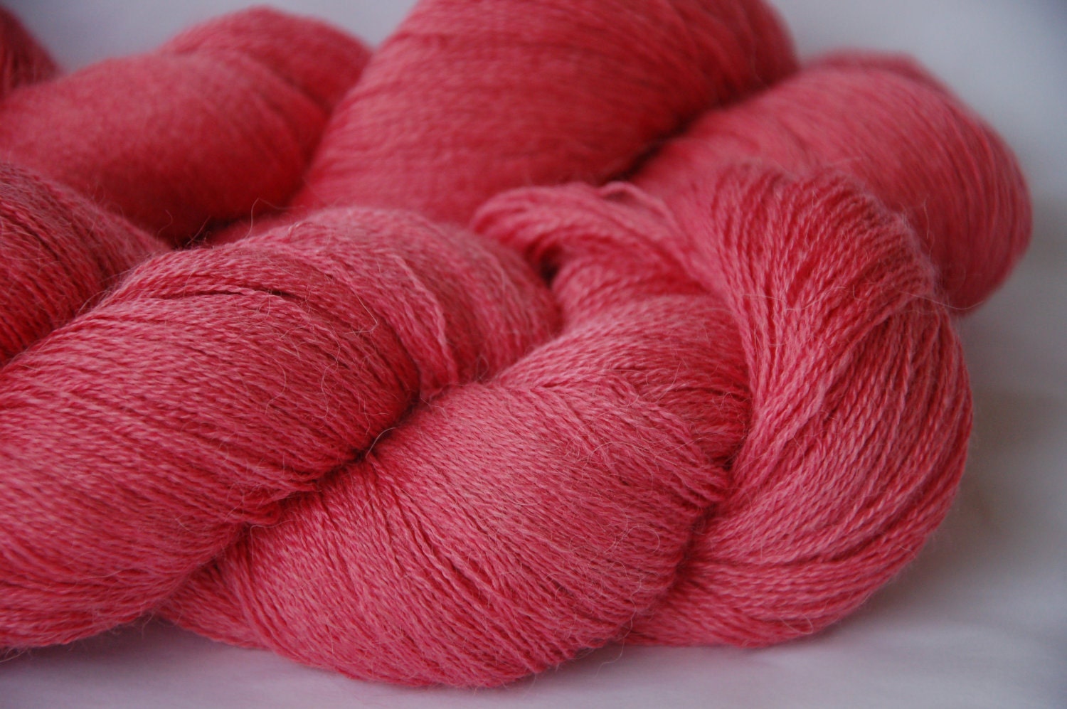 Studio June Yarn Cash Paca Lace - Coral Rose