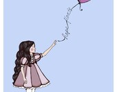 Hope Floats Print in Blue